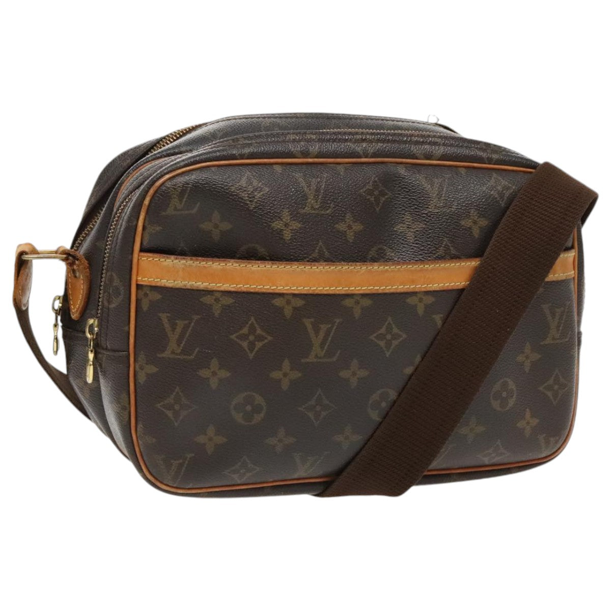 LOUIS VUITTON Monogram Reporter PM Shoulder Bag M45254 LV bs19140