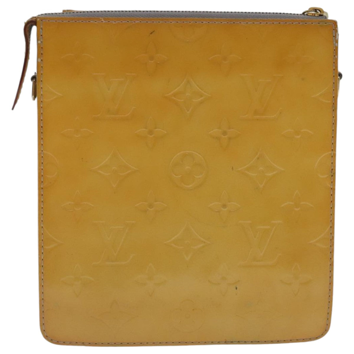 LOUIS VUITTON Monogram Vernis Motto Accessory Pouch Gris M91030 LV bs19141