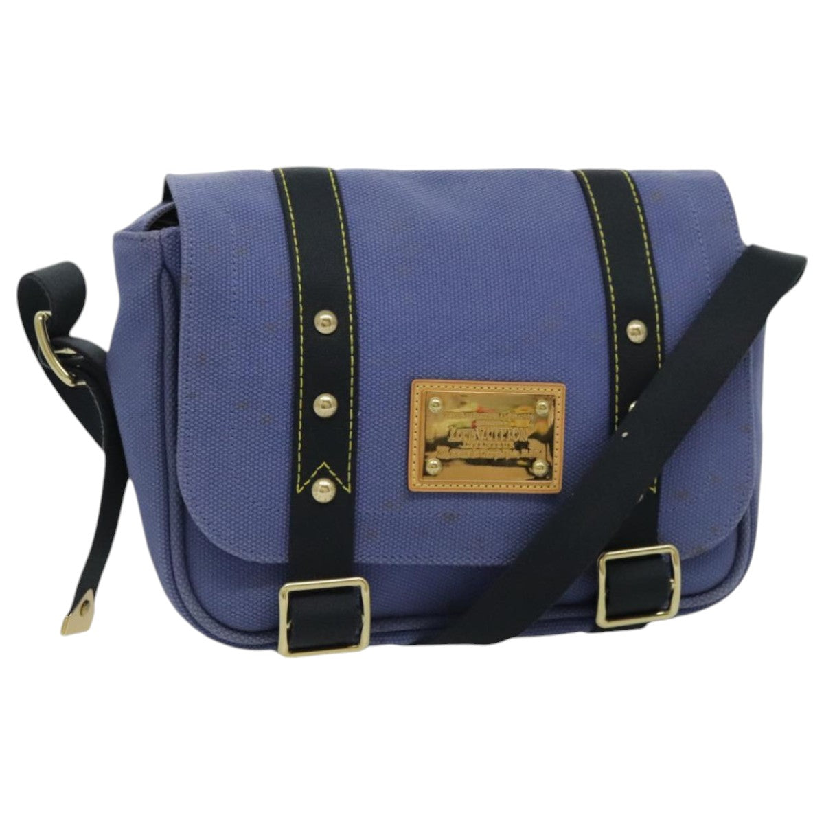 LOUIS VUITTON Antigua Buzzus PM Shoulder Bag Blue M40081 LV bs19172
