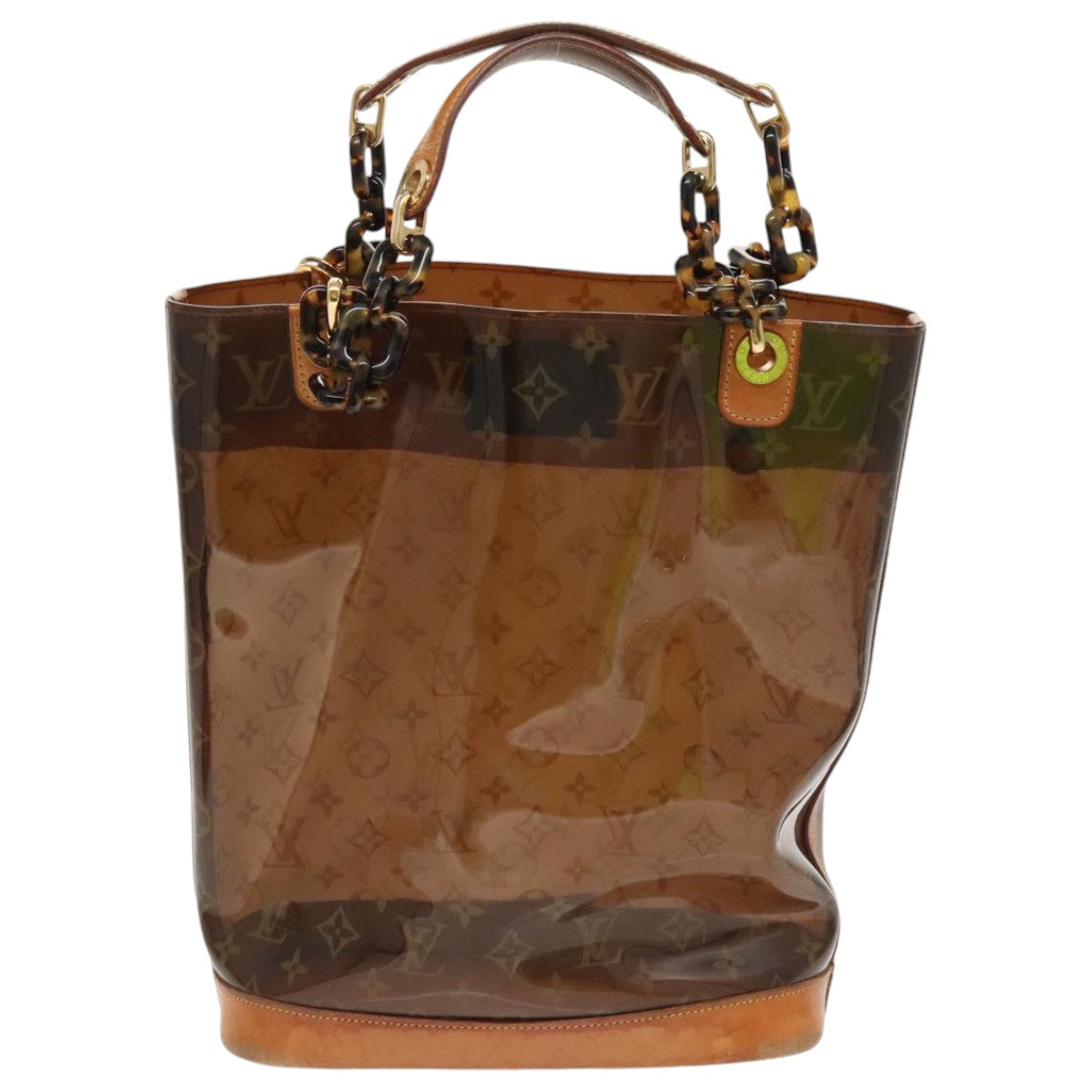 LOUIS VUITTON Monogram Vinyl Cabas Amble PM Tote Bag Brown LV bs19240