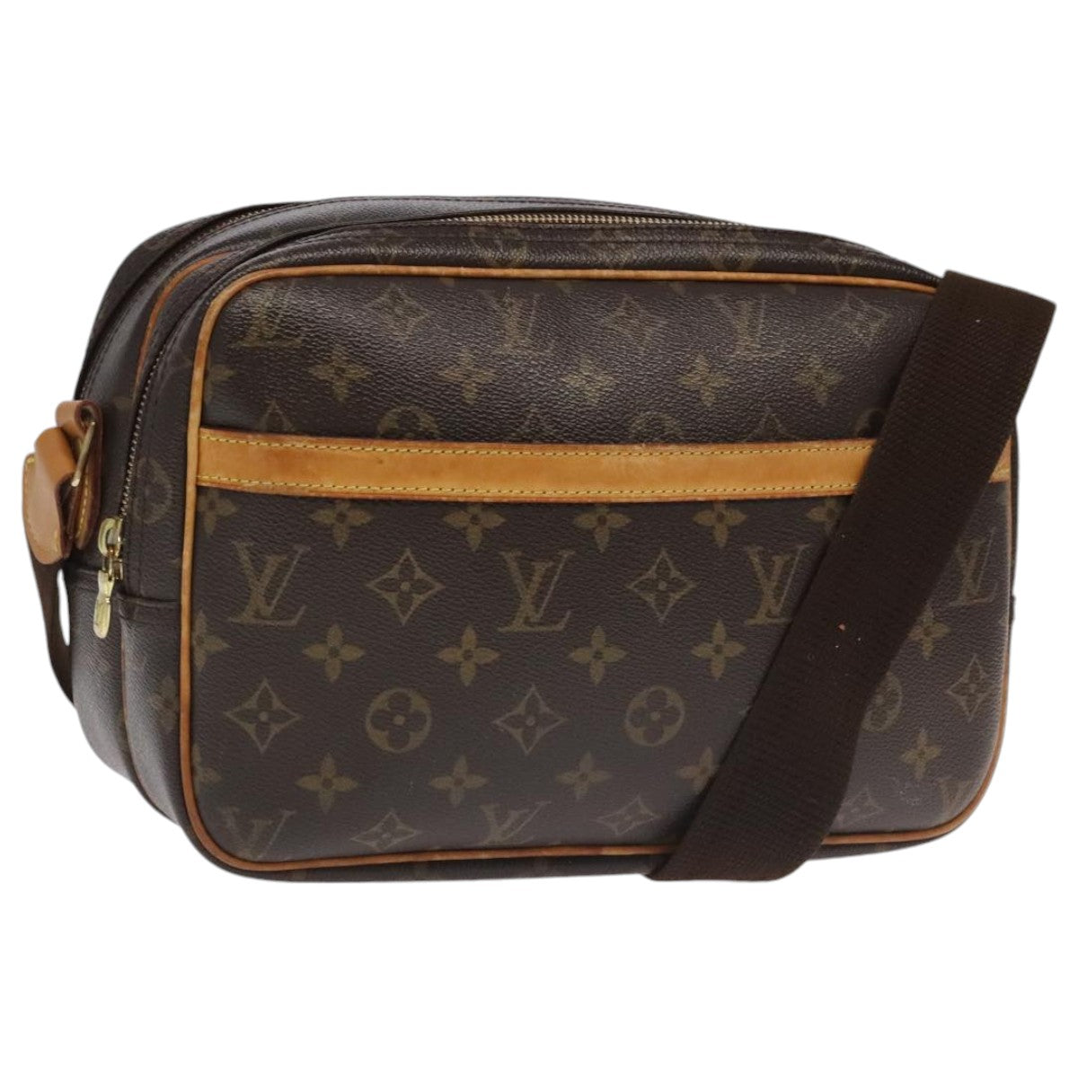 LOUIS VUITTON Monogram Reporter PM Shoulder Bag M45254 LV bs19336