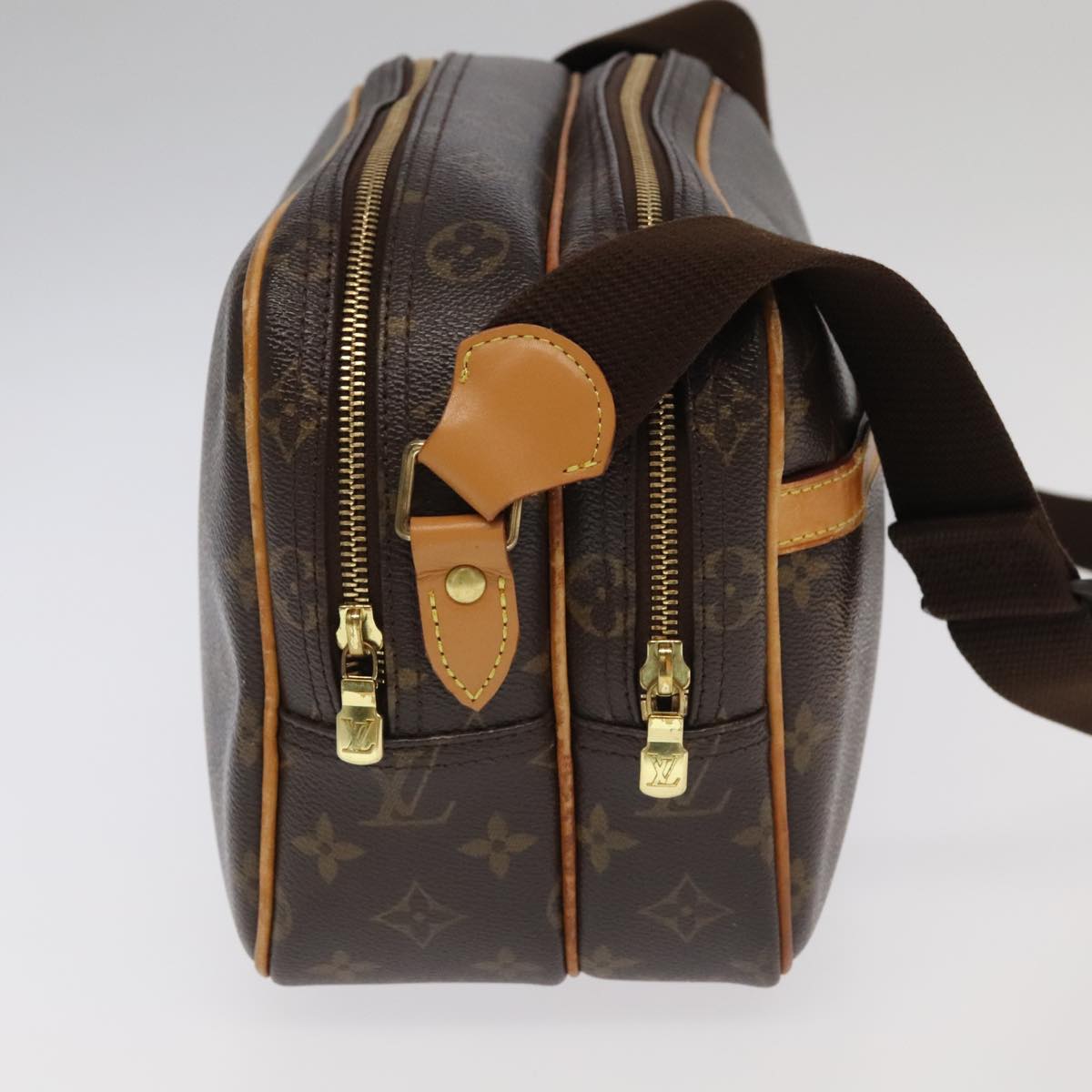 LOUIS VUITTON Monogram Reporter PM Shoulder Bag M45254 LV bs19336