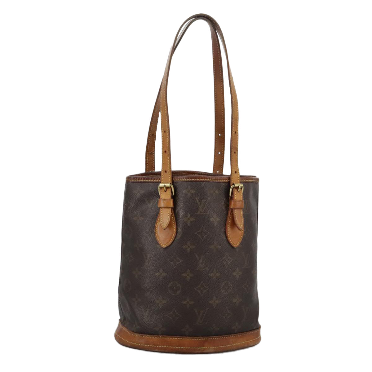 LOUIS VUITTON Monogram Bucket PM Shoulder Bag M42238 LV bs19361