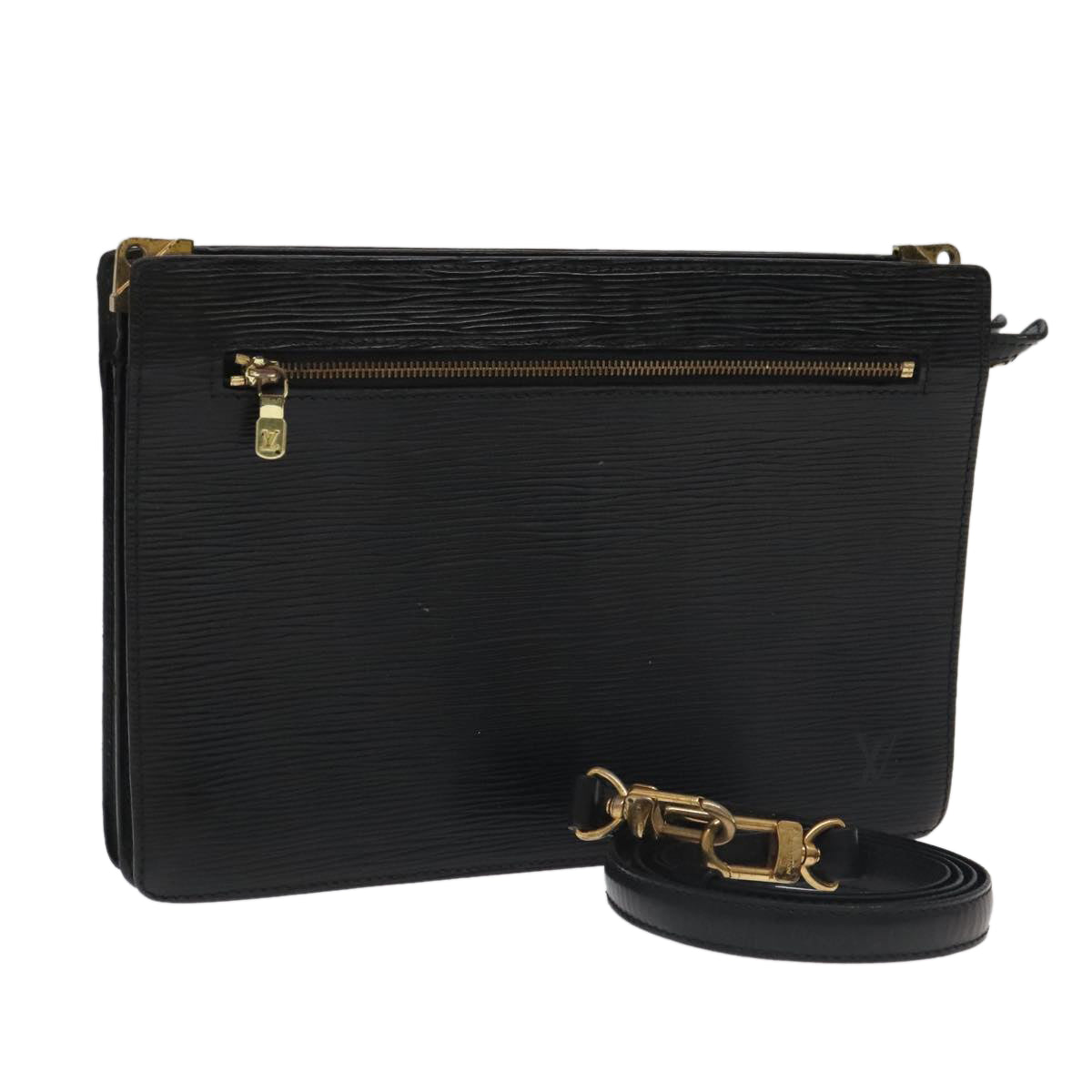 LOUIS VUITTON Epi Angian Shoulder Bag 2way Black M52112 LV bs19383