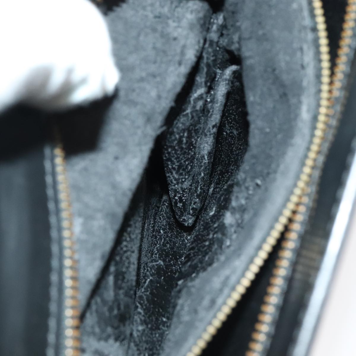 LOUIS VUITTON Epi Angian Shoulder Bag 2way Black M52112 LV bs19383