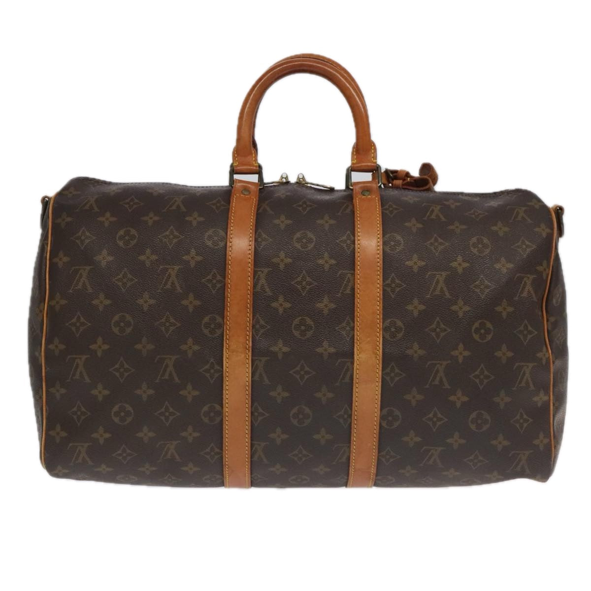 LOUIS VUITTON Monogram Keepall Bandouliere 45 Boston Bag M41418 LV bs19384