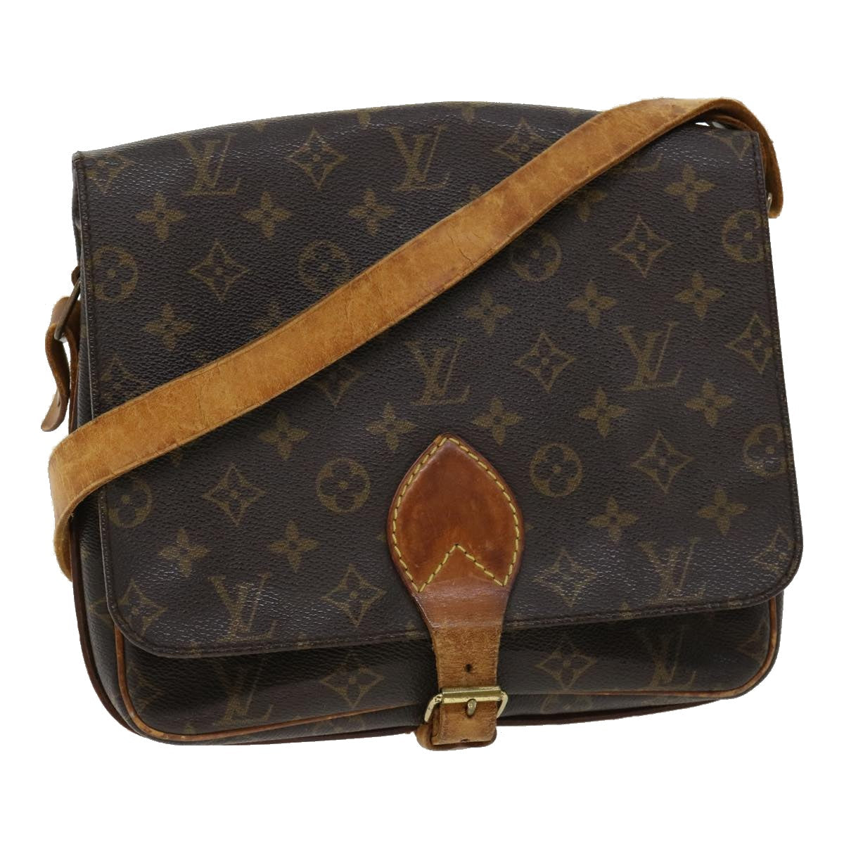LOUIS VUITTON Monogram Cartouchiere GM Shoulder Bag M51252 LV bs1956