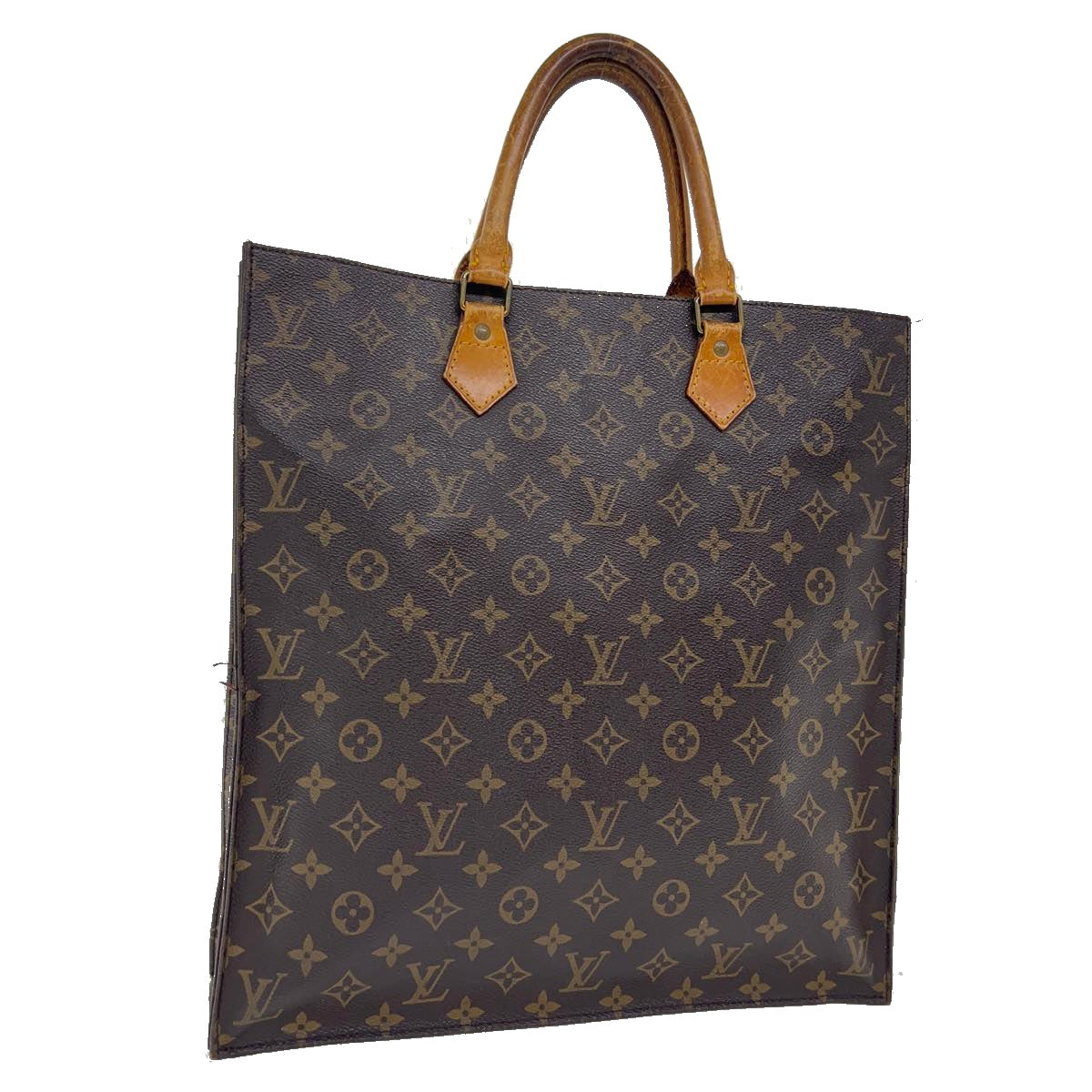 LOUIS VUITTON Monogram Sac Plat Hand Bag M51140 LV bs2026