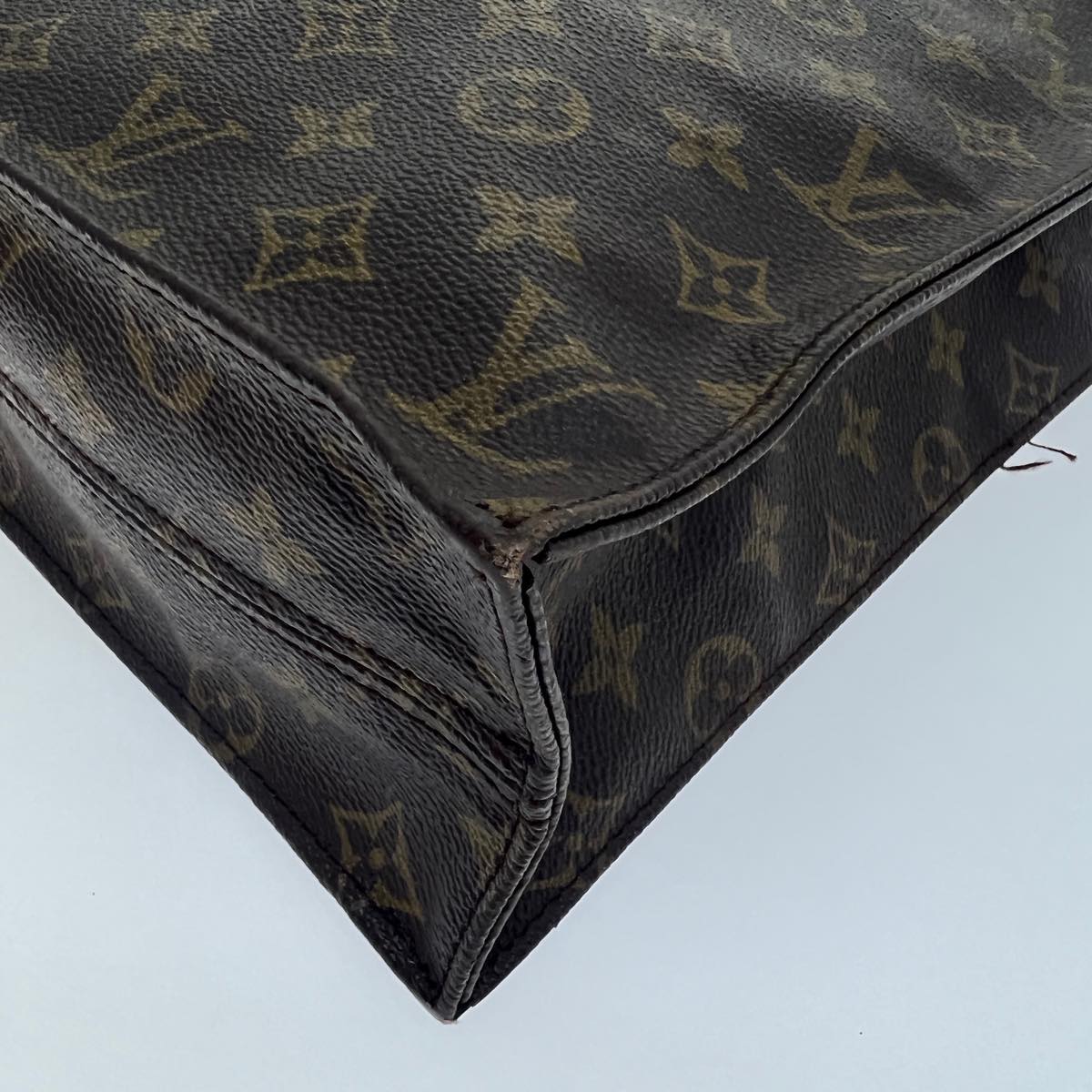 LOUIS VUITTON Monogram Sac Plat Hand Bag M51140 LV bs2026