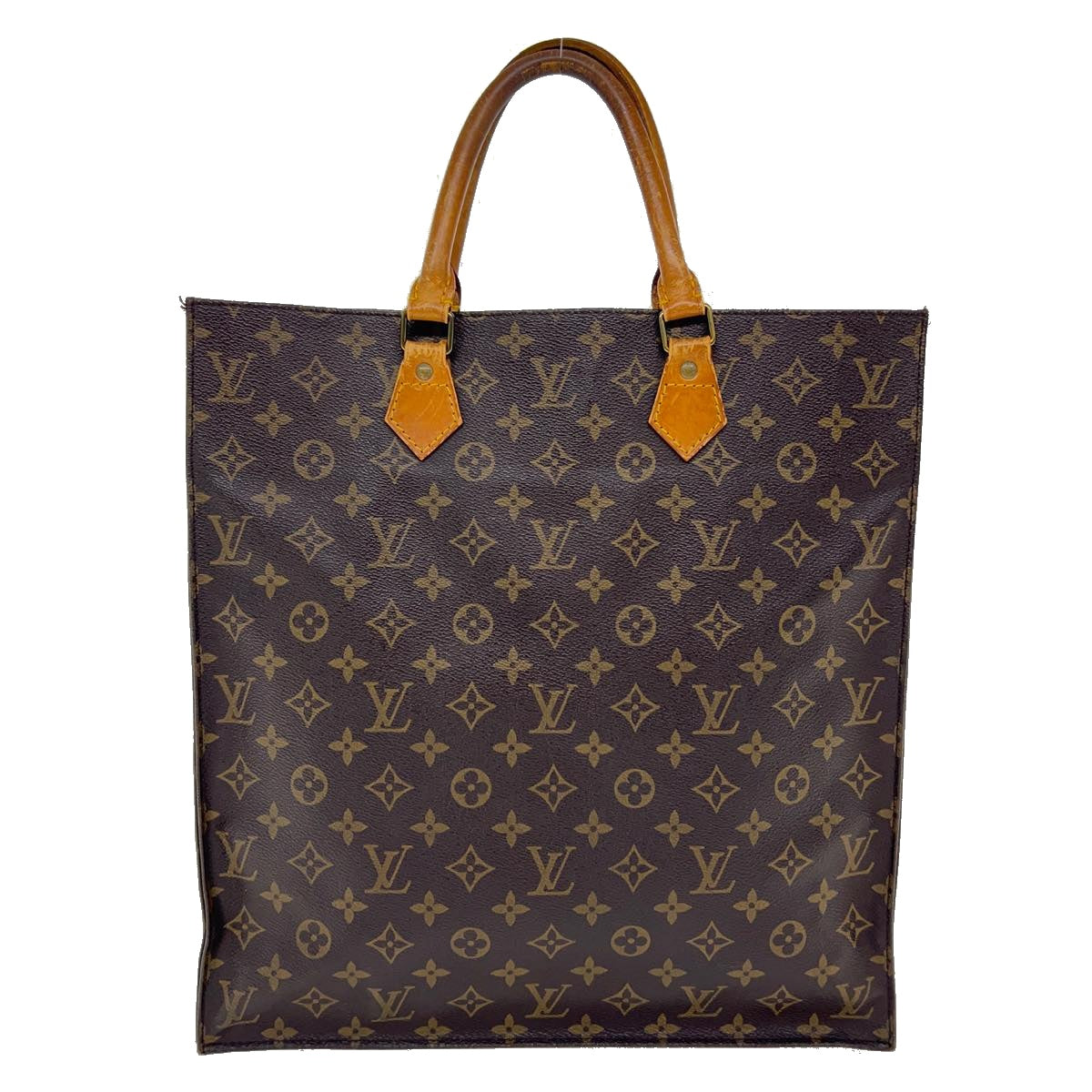 LOUIS VUITTON Monogram Sac Plat Hand Bag M51140 LV bs2026