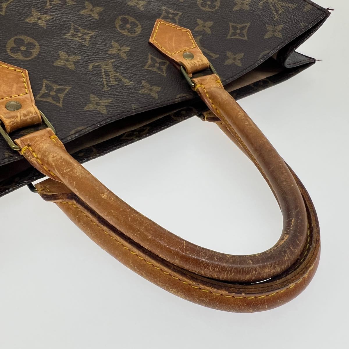 LOUIS VUITTON Monogram Sac Plat Hand Bag M51140 LV bs2026