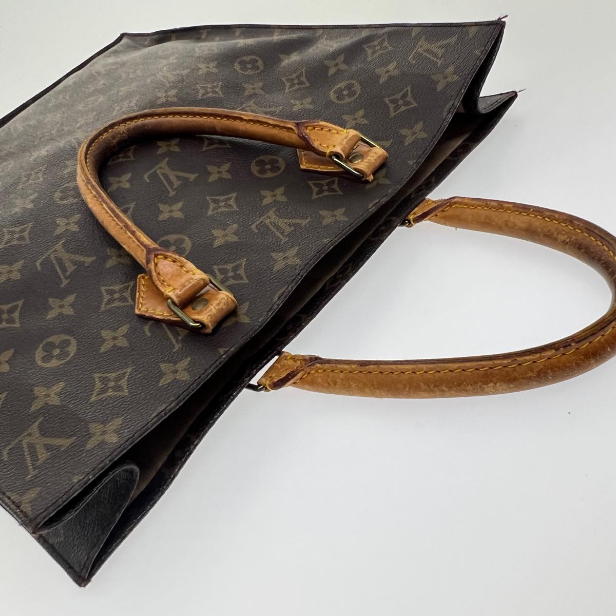 LOUIS VUITTON Monogram Sac Plat Hand Bag M51140 LV bs2026