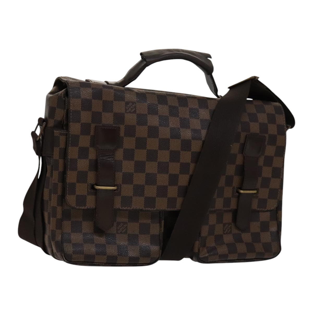 LOUIS VUITTON Damier Ebene Broadway Shoulder Bag N42270 LV bs20864
