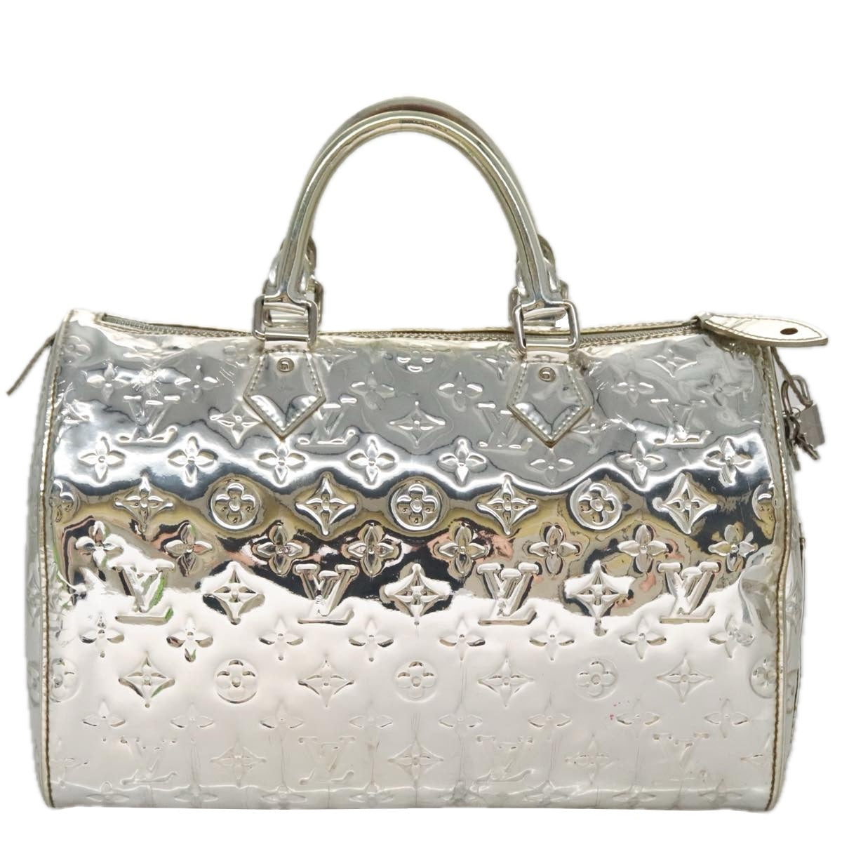 LOUIS VUITTON Monogram Miroir Speedy 30 Hand Bag Argent M95786 LV bs21094