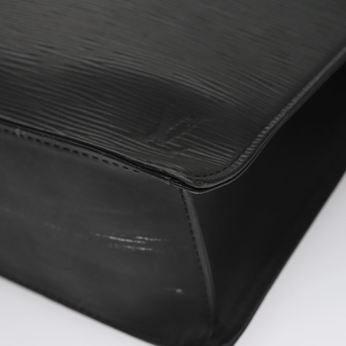 LOUIS VUITTON Epi Sac Plat PM Hand Bag Black M58658 LV bs21108