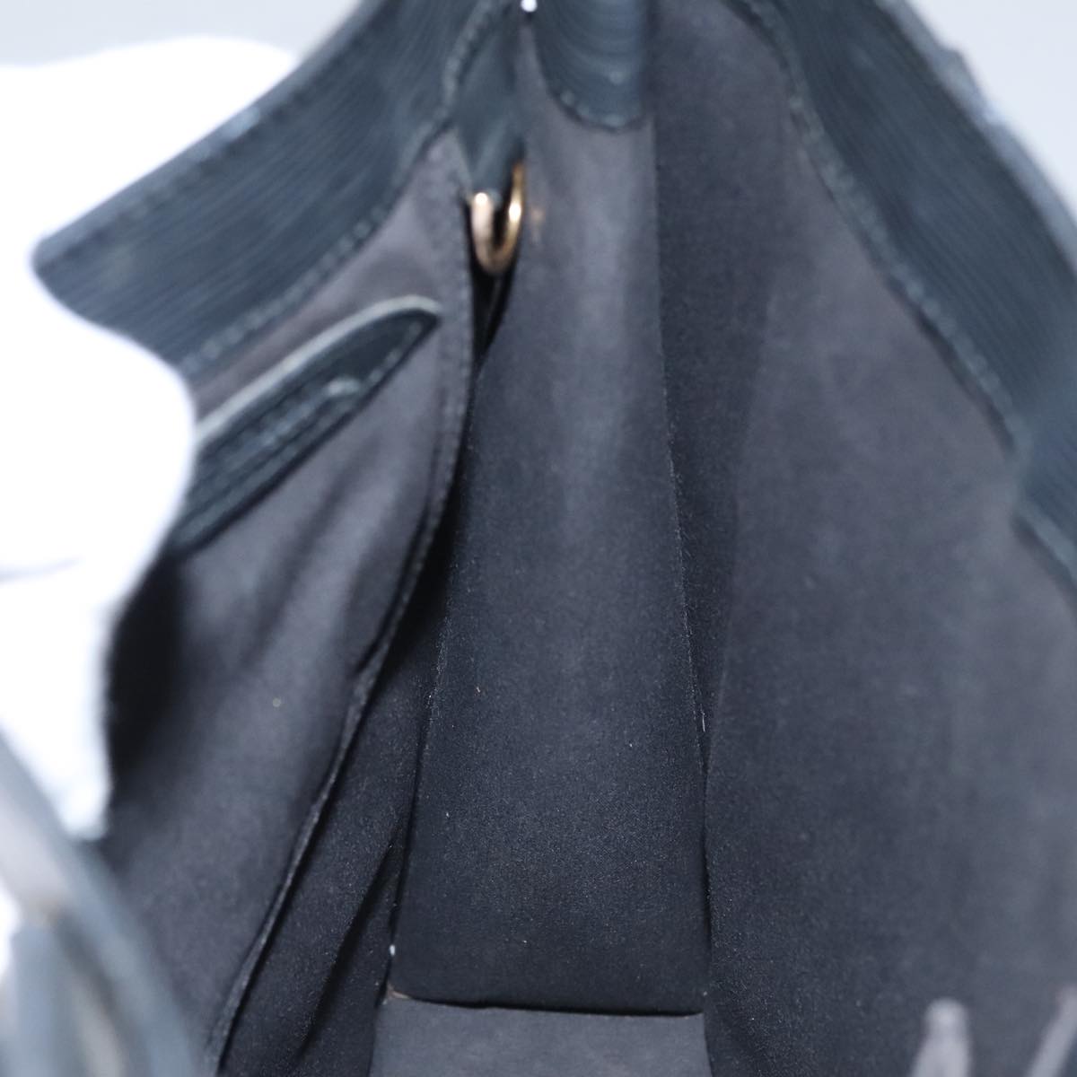 LOUIS VUITTON Epi Sac Plat PM Hand Bag Black M58658 LV bs21108