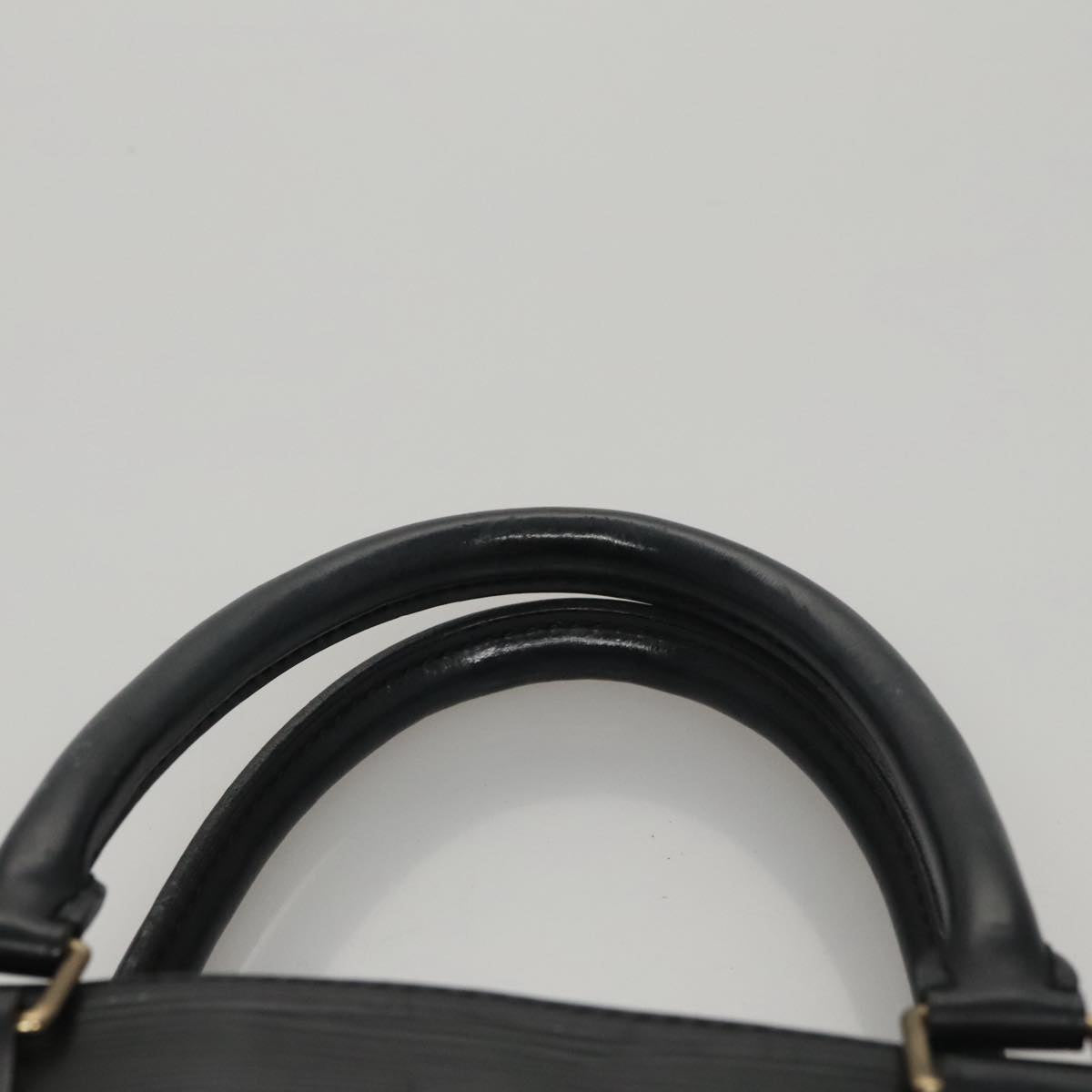 LOUIS VUITTON Epi Sac Plat PM Hand Bag Black M58658 LV bs21108
