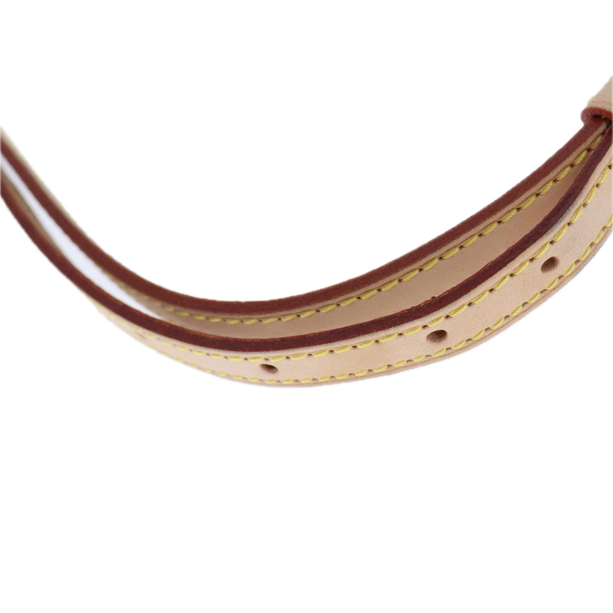 LOUIS VUITTON Adjustable Shoulder Strap Leather 36.6""-46.1"" Beige bs21111