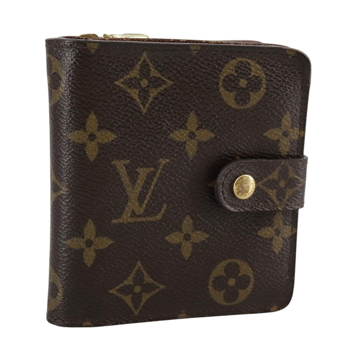 LOUIS VUITTON Monogram Compact Zip Wallet M61667 LV bs21140