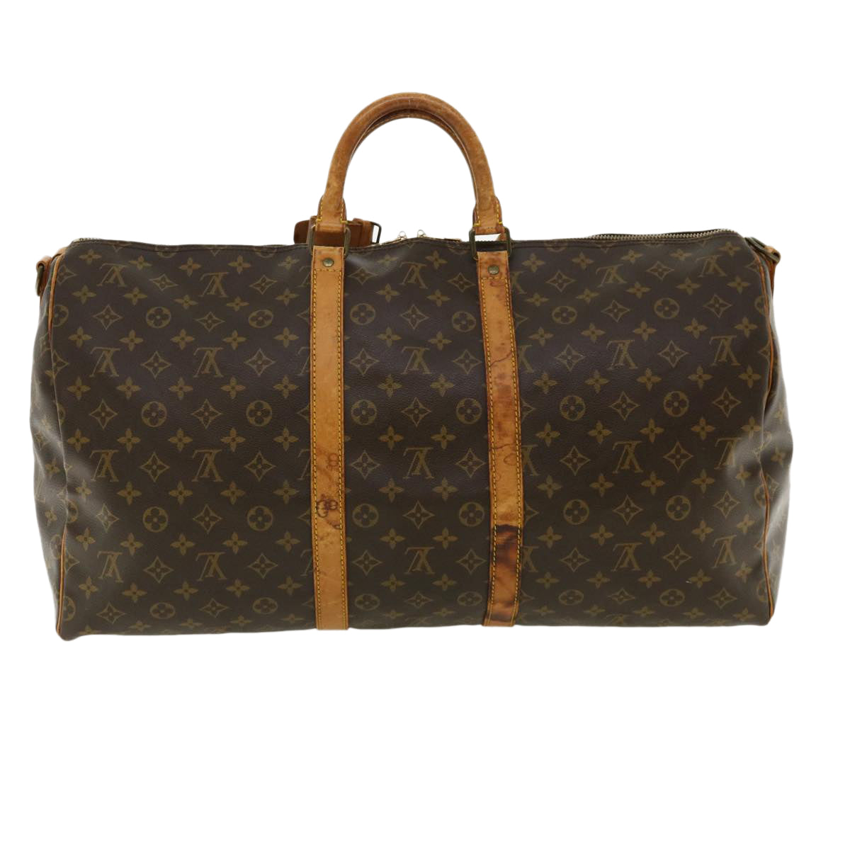 LOUIS VUITTON Monogram Keepall Bandouliere 55 Boston Bag M41414 LV bs2116
