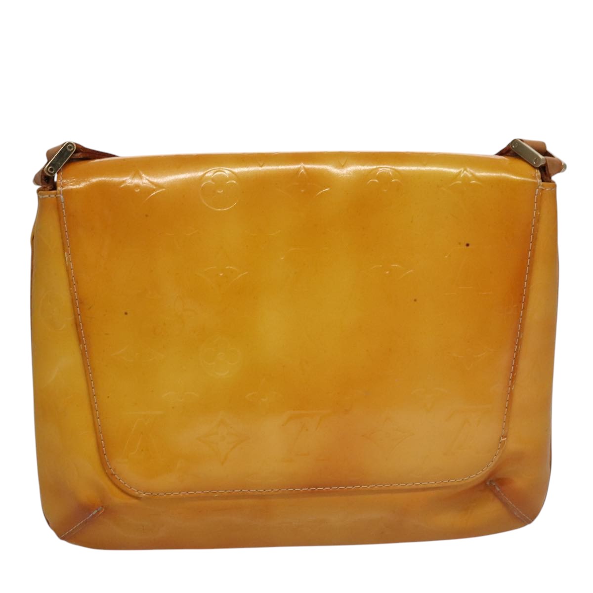 LOUIS VUITTON Monogram Vernis Thompson Street Bag Yellow M91071 LV bs21218