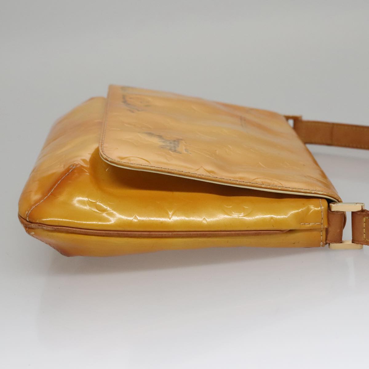 LOUIS VUITTON Monogram Vernis Thompson Street Bag Yellow M91071 LV bs21218