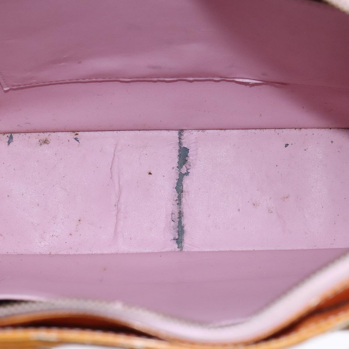 LOUIS VUITTON Monogram Vernis Columbus Bag Marshmallow Pink M91032 bs21222