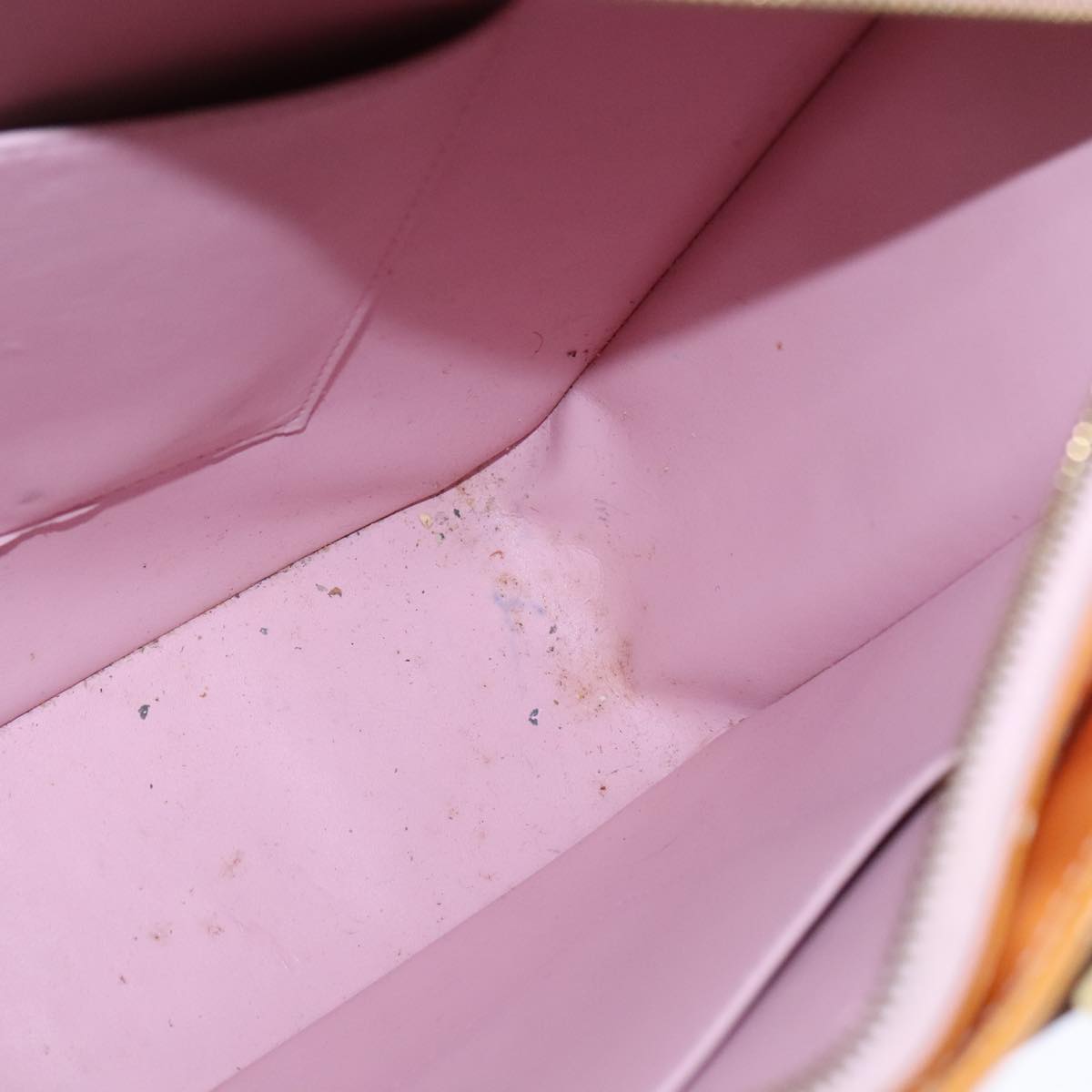LOUIS VUITTON Monogram Vernis Columbus Bag Marshmallow Pink M91032 bs21222