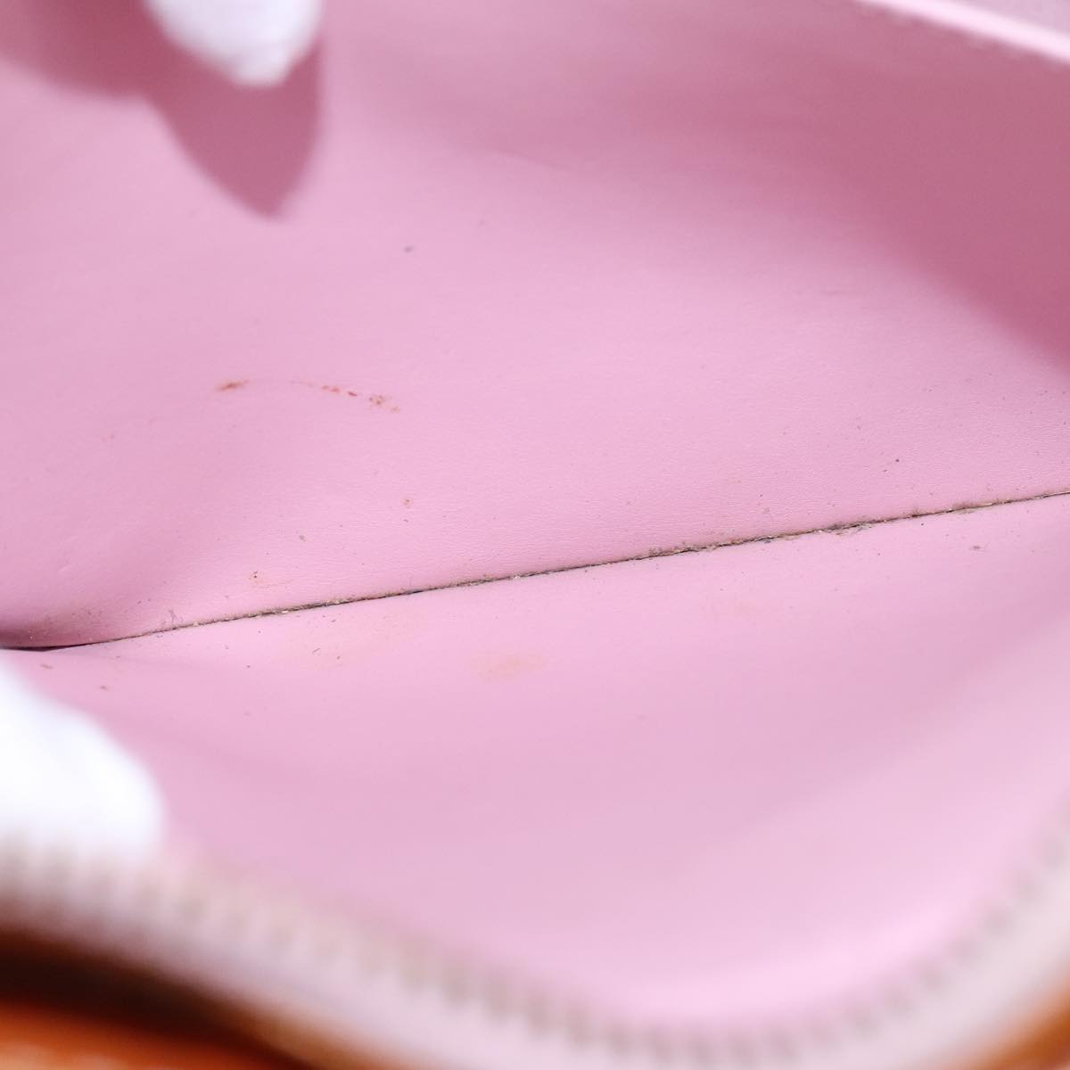 LOUIS VUITTON Monogram Vernis Columbus Bag Marshmallow Pink M91032 bs21222