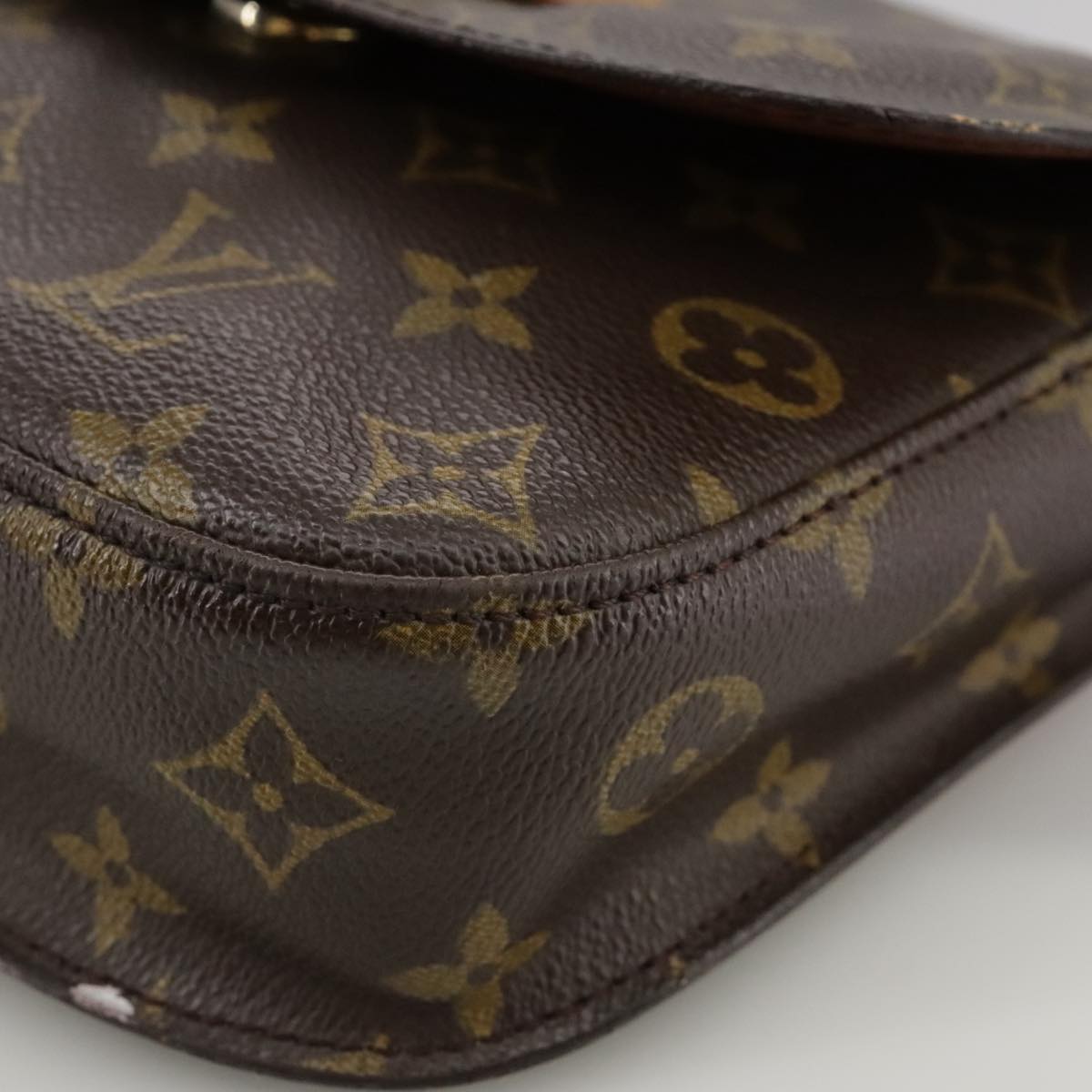 LOUIS VUITTON Monogram Saint Cloud MM Shoulder Bag M51243 LV bs21236