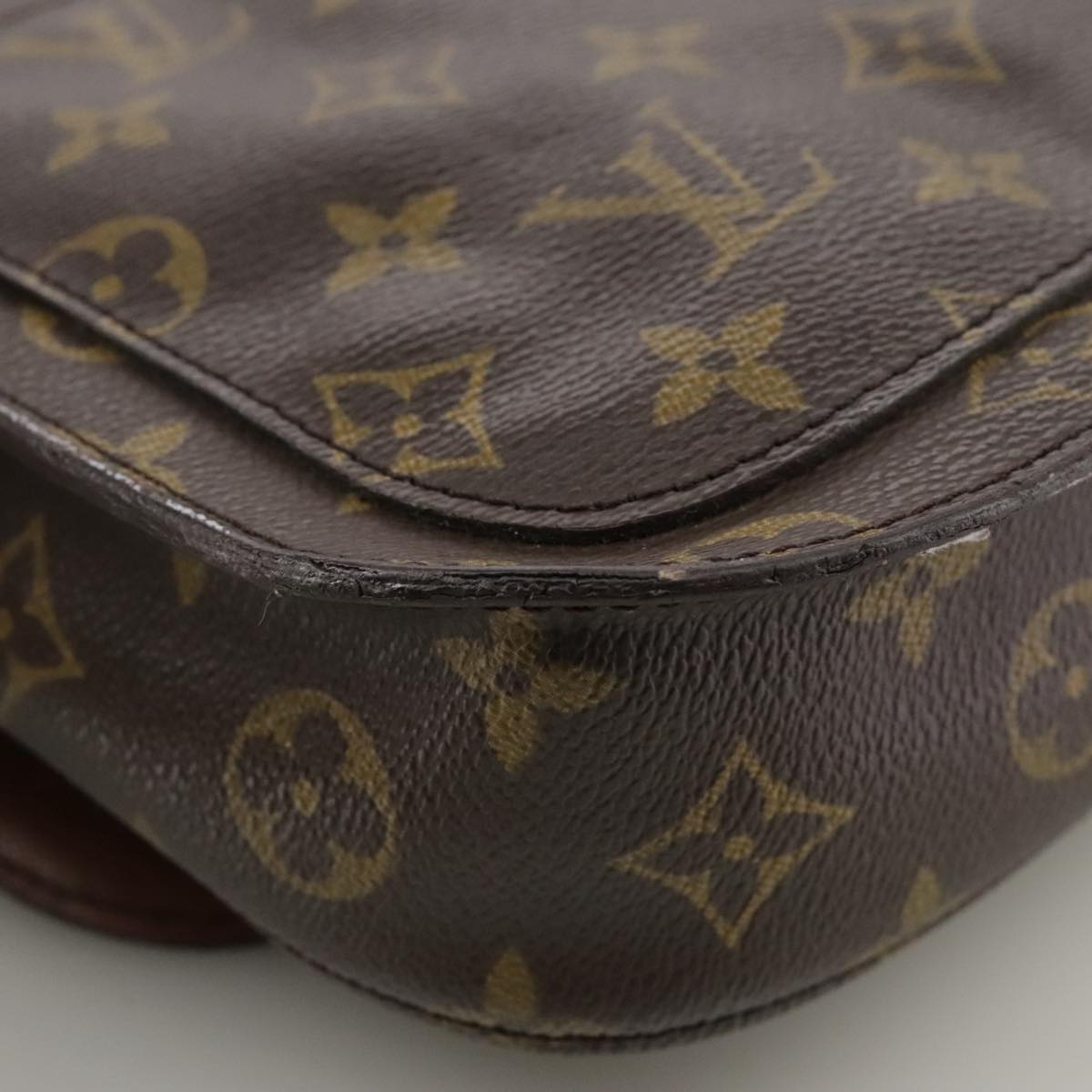 LOUIS VUITTON Monogram Saint Cloud MM Shoulder Bag M51243 LV bs21236
