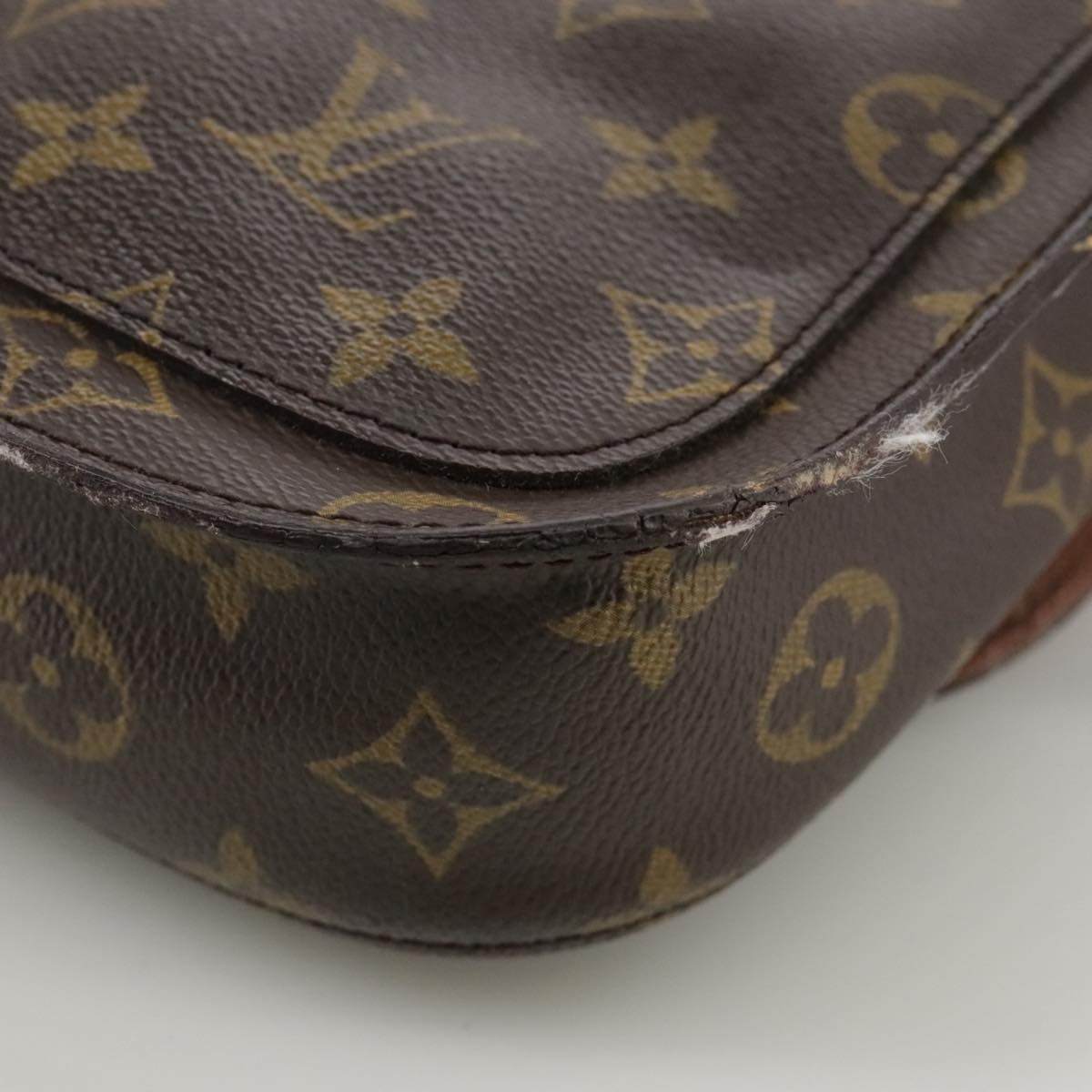 LOUIS VUITTON Monogram Saint Cloud MM Shoulder Bag M51243 LV bs21236