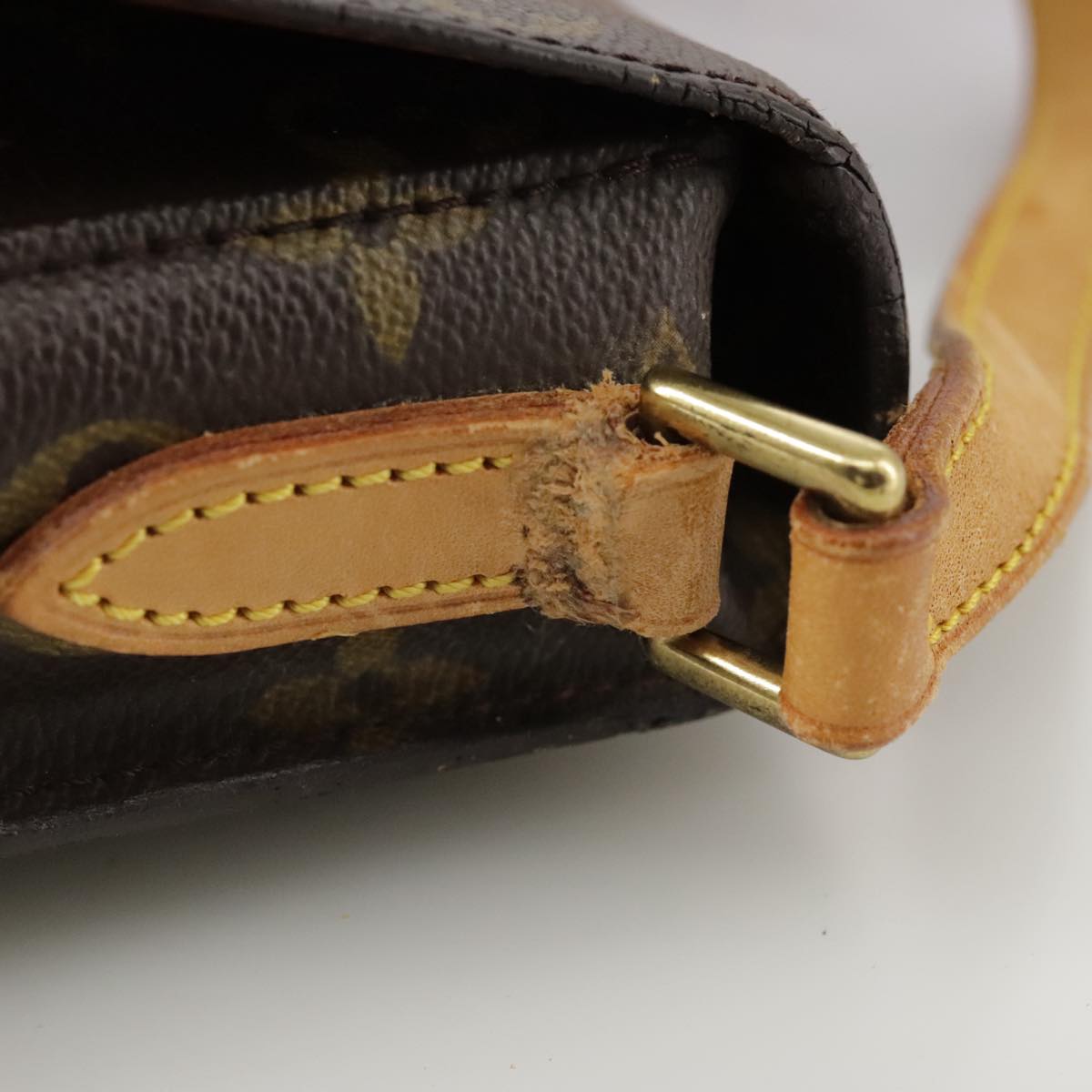 LOUIS VUITTON Monogram Saint Cloud MM Shoulder Bag M51243 LV bs21236