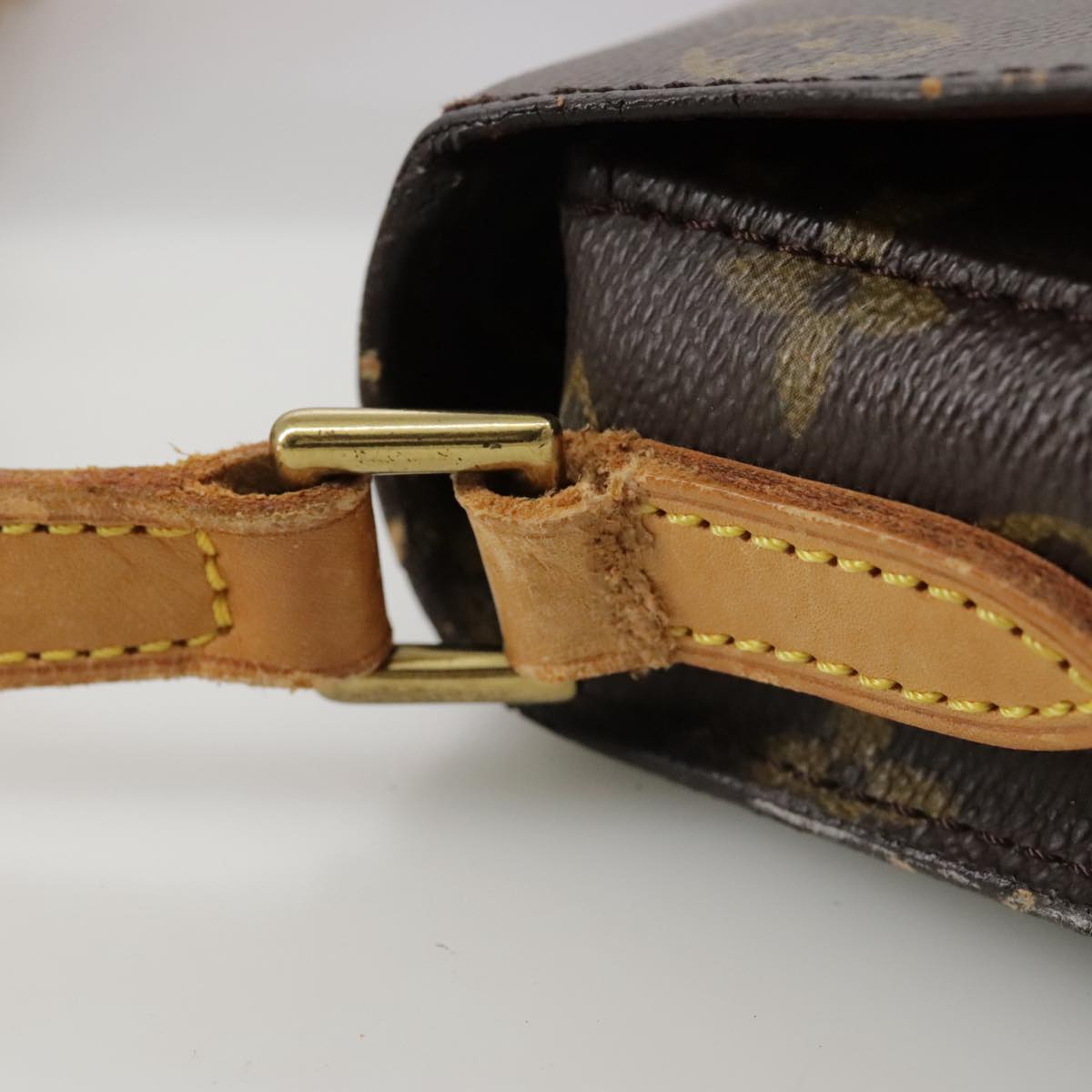 LOUIS VUITTON Monogram Saint Cloud MM Shoulder Bag M51243 LV bs21236