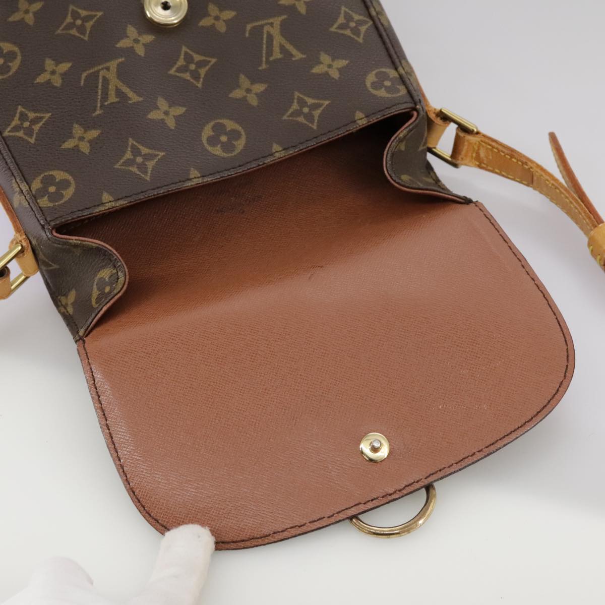 LOUIS VUITTON Monogram Saint Cloud MM Shoulder Bag M51243 LV bs21236