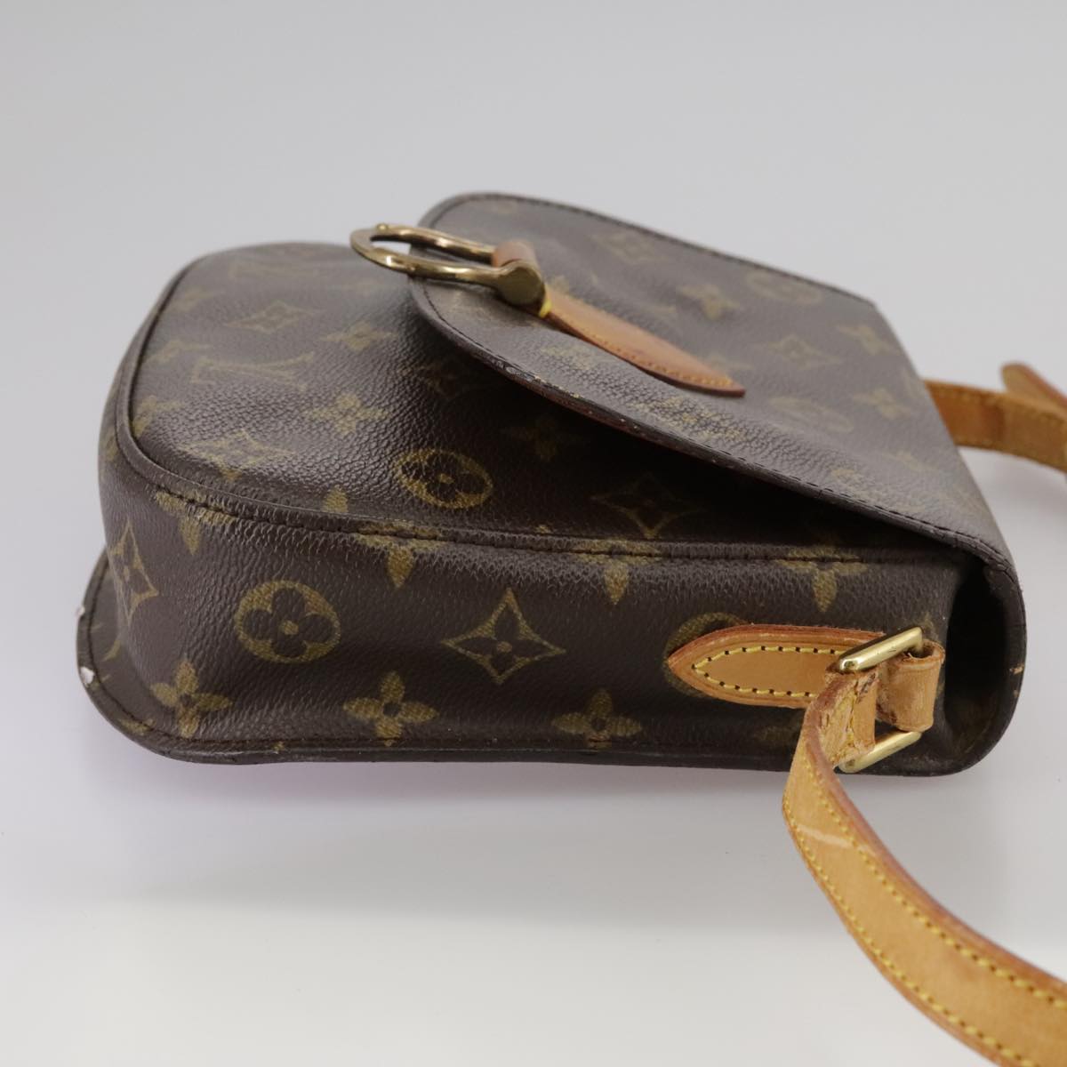 LOUIS VUITTON Monogram Saint Cloud MM Shoulder Bag M51243 LV bs21236