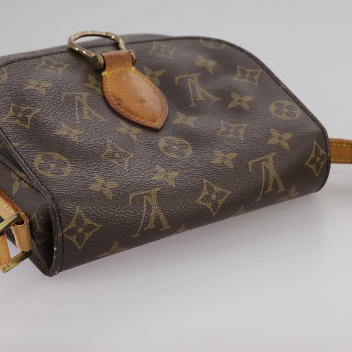 LOUIS VUITTON Monogram Saint Cloud MM Shoulder Bag M51243 LV bs21236