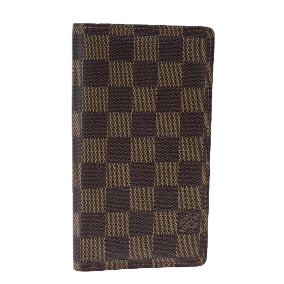 LOUIS VUITTON Damier Ebene Agenda Poche Note Cover R20703 LV bs21237