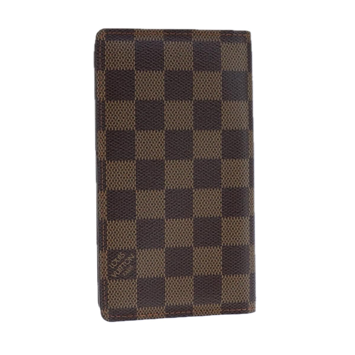LOUIS VUITTON Damier Ebene Agenda Poche Note Cover R20703 LV bs21237