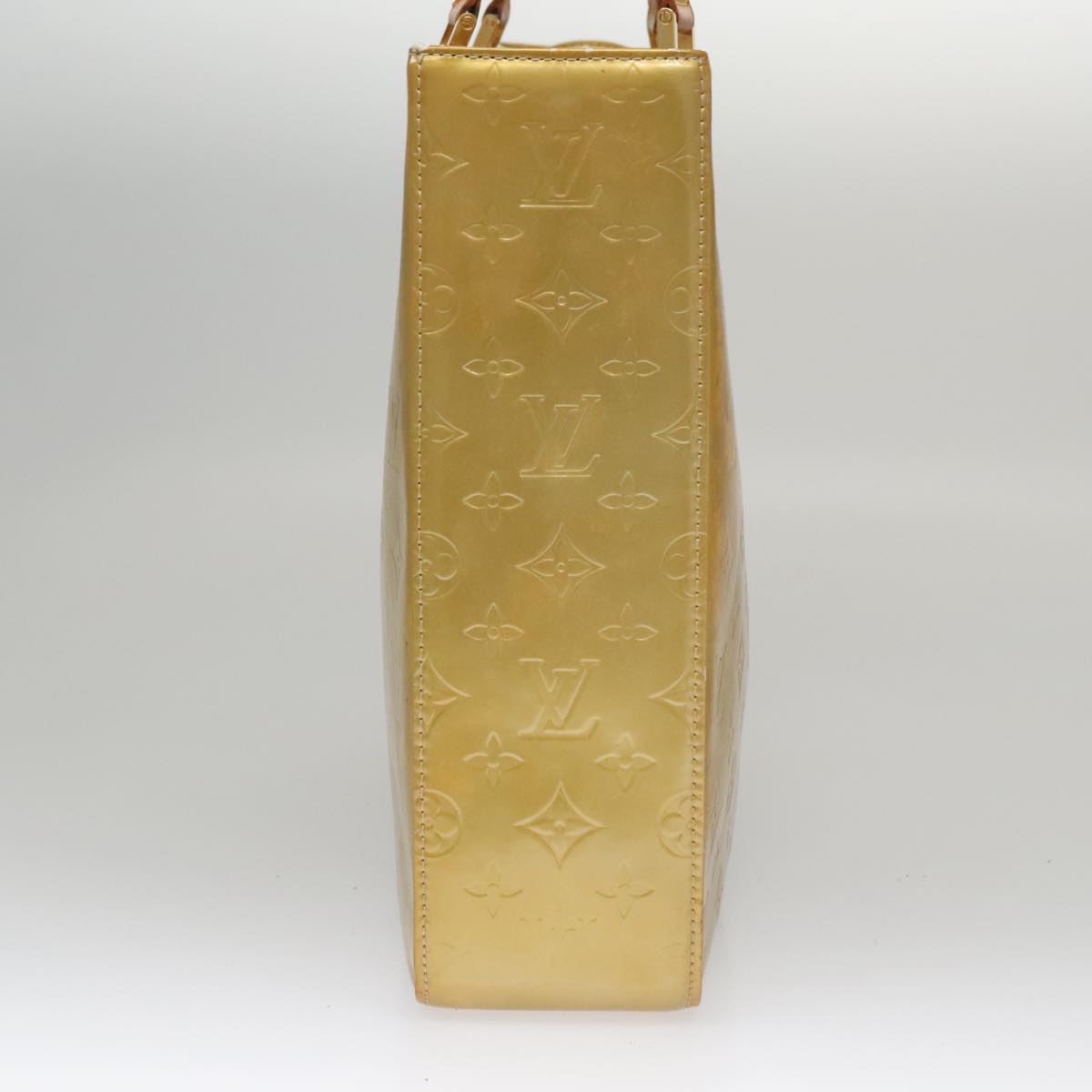 LOUIS VUITTON Monogram Vernis Columbus Tote Bag Gris M91028 LV bs21249