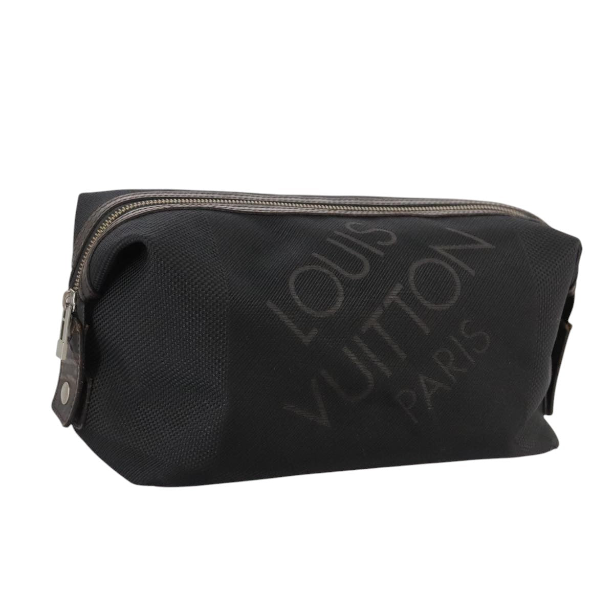 LOUIS VUITTON Damier Geant Trousse Albatross Bag Black Noir M93091 bs21256