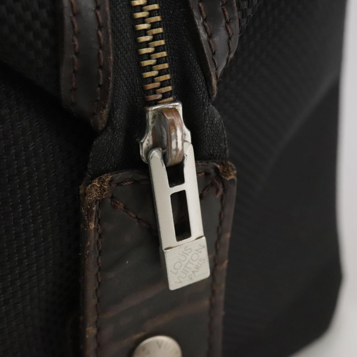 LOUIS VUITTON Damier Geant Trousse Albatross Bag Black Noir M93091 bs21256