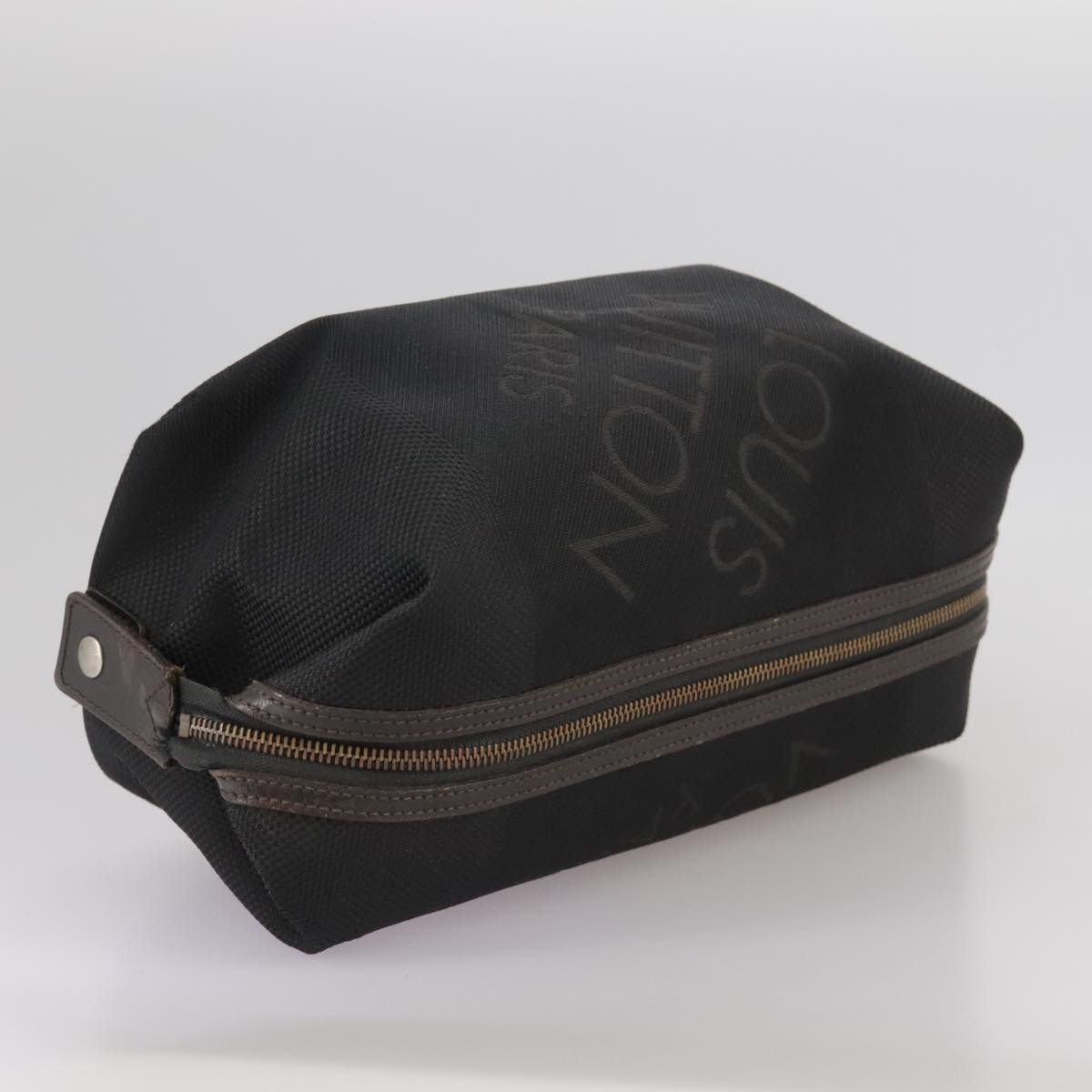 LOUIS VUITTON Damier Geant Trousse Albatross Bag Black Noir M93091 bs21256