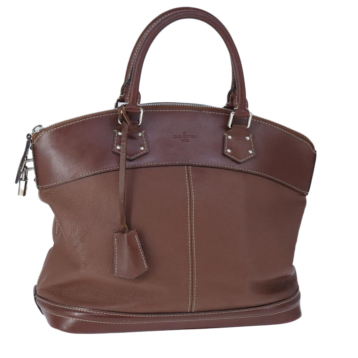 LOUIS VUITTON Suhari Lockit PM Hand Bag Leather Brown M91889 LV bs21258