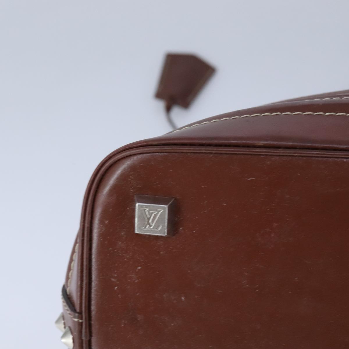 LOUIS VUITTON Suhari Lockit PM Hand Bag Leather Brown M91889 LV bs21258