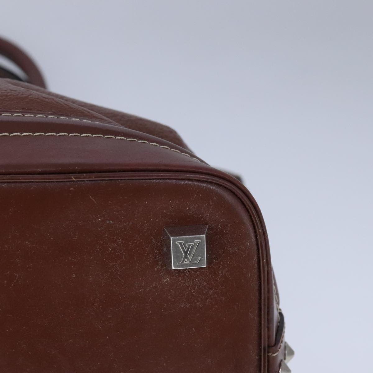 LOUIS VUITTON Suhari Lockit PM Hand Bag Leather Brown M91889 LV bs21258