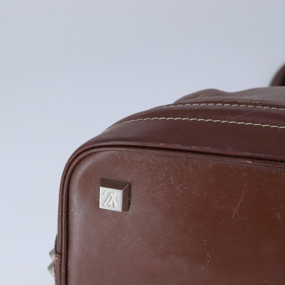 LOUIS VUITTON Suhari Lockit PM Hand Bag Leather Brown M91889 LV bs21258