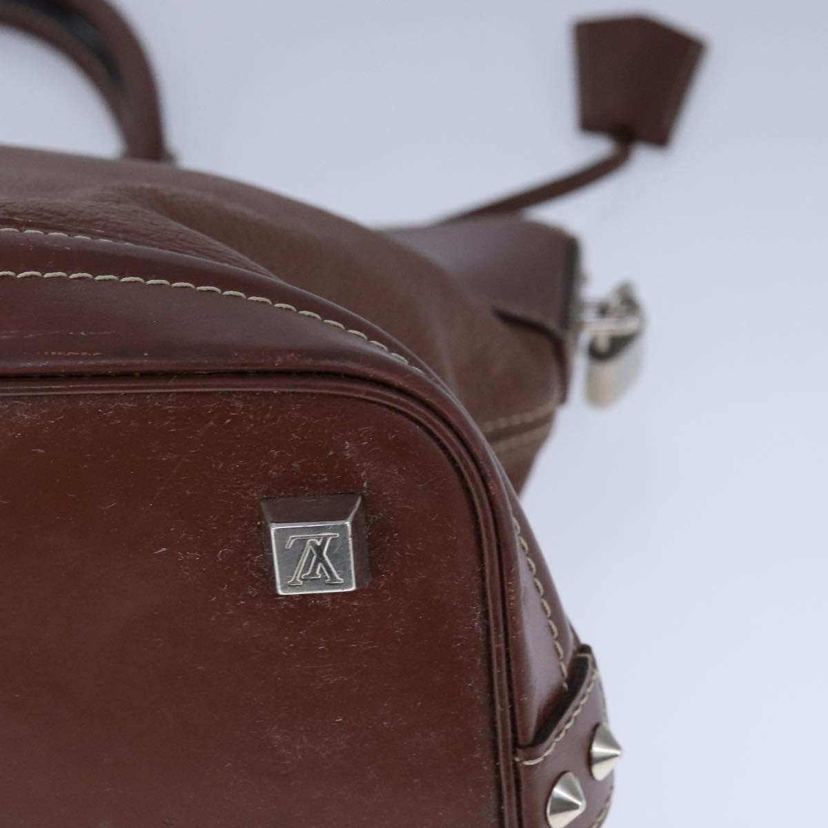 LOUIS VUITTON Suhari Lockit PM Hand Bag Leather Brown M91889 LV bs21258