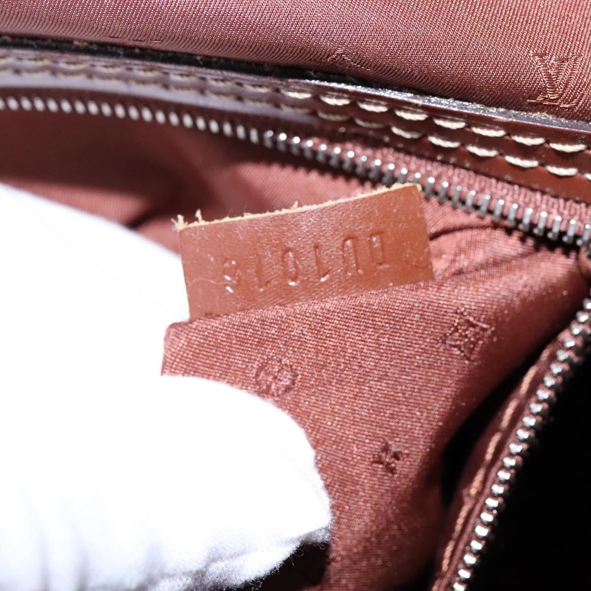 LOUIS VUITTON Suhari Lockit PM Hand Bag Leather Brown M91889 LV bs21258