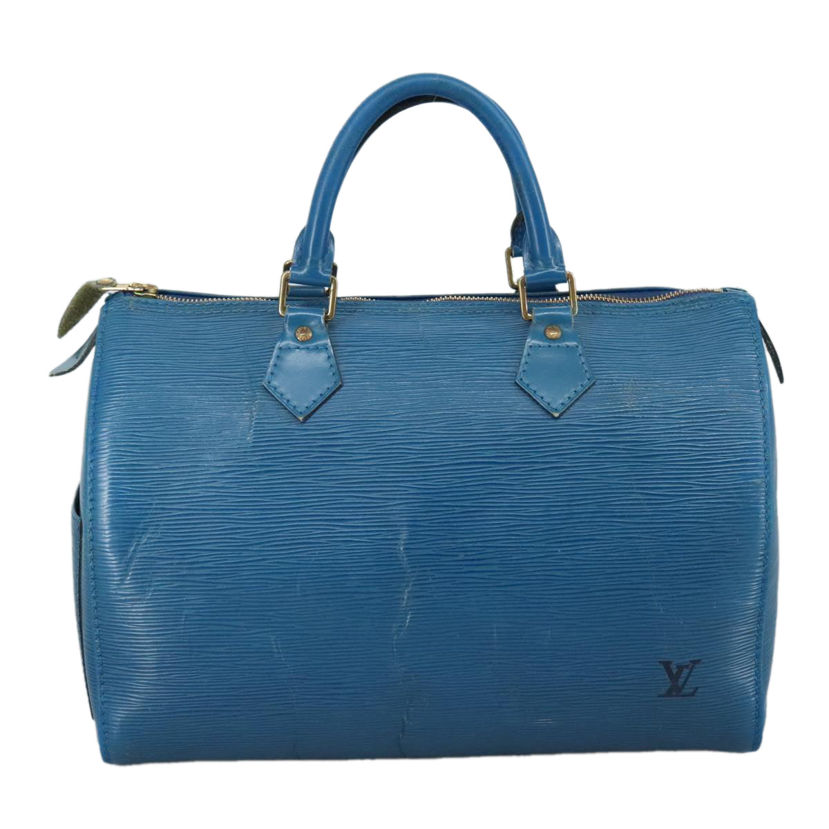LOUIS VUITTON Epi Speedy 30 Hand Bag Toledo Blue M43005 LV bs21268